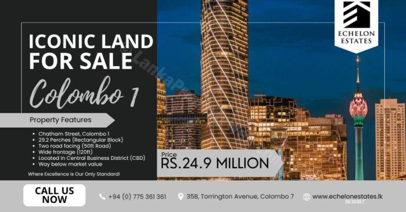 Colombo 1 Bare Land for sale/rent