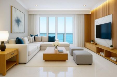 Living Room - (KA803) 2BR Apartment for Sale in Blue Ocen Colombo 3