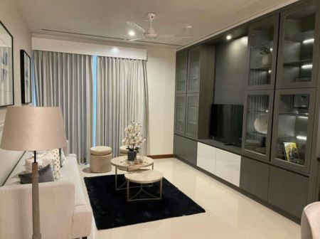 Living Room - The Grand - 03 Bedroom Furnished Apartment for Rent in Colombo 07 (A4705)