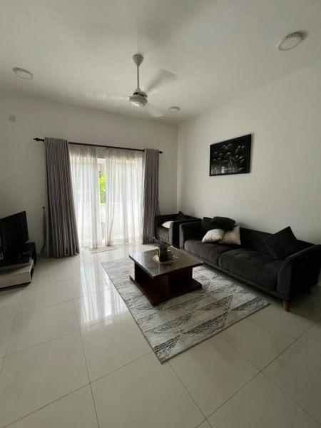 Living Room - Fully Furnished 3 Bedroom Apartment for Rent at RU Residencies, Kotte / LKR 300,000 (Negotiable) (EM242RN)