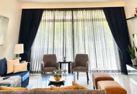 Living Room - Havelock City - 04 Bedroom Semi Furnished Apartment for Sale in Colombo 05 (A4500)