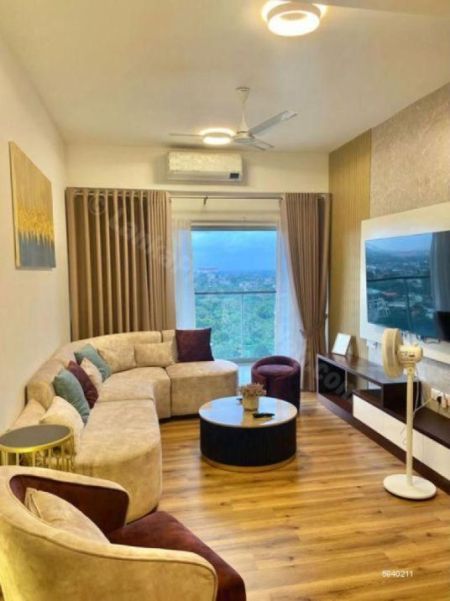 Living Room - Iconic Galaxy 02 Bedroom Furnished Higher Floor  Apartment for rent in Rajagiriya