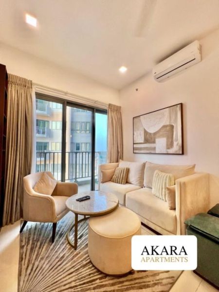 Living Room - Trizen Furnished Apartment for Rent - A42347