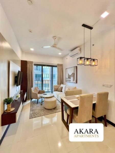 Living Room - Trizen Furnished Apartment for Rent - A42347