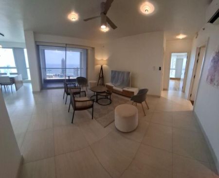 Living Room - Brilliantly Furnished, Brand New 3 Bedroom Apartment - Colombo City Center....Panoromic view of the Indian ocean.