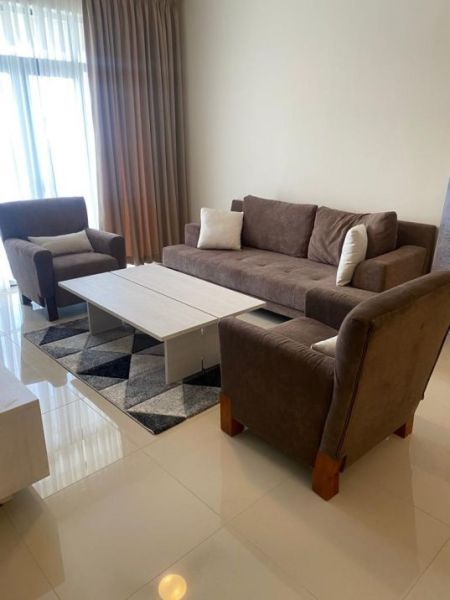 Living Room - Fully Furnished 1 Bedroom Apartment for Rent – Havelock City, Colombo 05 | LKR 320,000 Month (EM155JS)