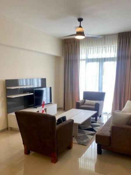 Living Room - Fully Furnished 1 Bedroom Apartment for Rent – Havelock City, Colombo 05 | LKR 320,000 Month (EM155JS)