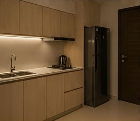 Kitchen - Fully Furnished 1-Bedroom Luxury Apartment for Rent at Tri-Zen, Colombo 02 | USD 1,300 (LKR 429,000) (EM057SD)
