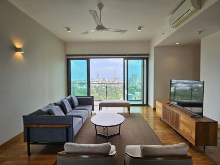 Living Room - 447 Luna Tower - 03 Rooms Furnished Apartment for Sale Colombo 02