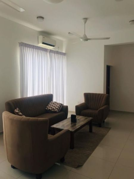 Living Room - Prime Residencies Furnished Apartment for Rent - A18714