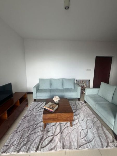 Living Room - High-Floor Furnished 2BR Apartment for Rent at On320 – Colombo 02