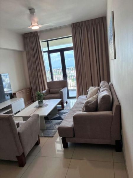 Living Room - Havelock City - 01 Bedroom Furnished Apartment for Rent in Colombo 05 (A6480)