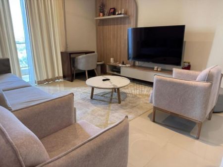 Living Room - The Grand - 03 Bedroom Furnished Apartment for Rent in Colombo 07 (A5284)