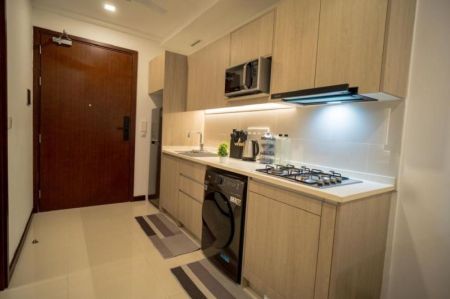Kitchen - Trizen/1 Bedroom/Furnished/Apartment for rent in Colombo 2