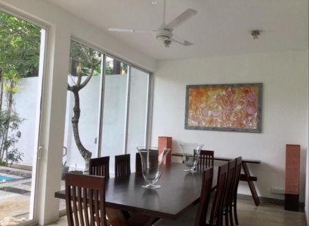 Dining room - Luxury House For Rent In Nawala with Swimming Pool 