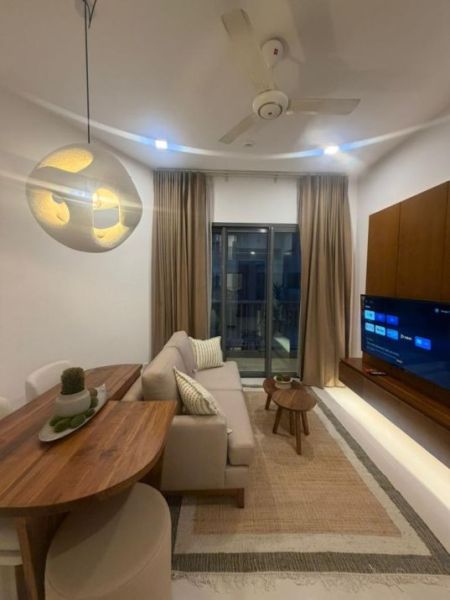 Living Room - High-Floor Furnished 2BR Apartment for Rent at Tri-Zen – Colombo 02