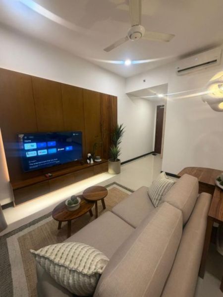 Living Room - High-Floor Furnished 2BR Apartment for Rent at Tri-Zen – Colombo 02