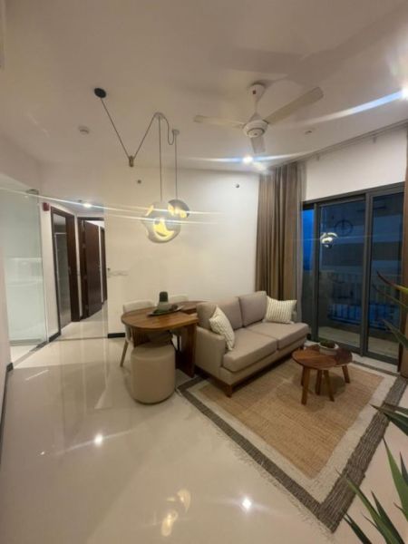 Living Room - High-Floor Furnished 2BR Apartment for Rent at Tri-Zen – Colombo 02