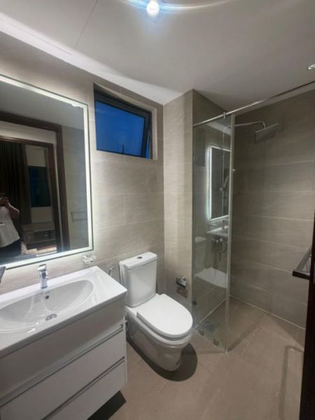 Bathroom - High-Floor Furnished 2BR Apartment for Rent at Tri-Zen – Colombo 02