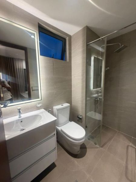 Bathroom - High-Floor Furnished 2BR Apartment for Rent at Tri-Zen – Colombo 02