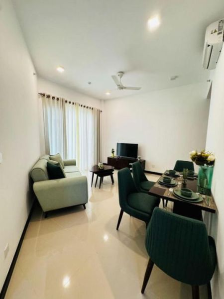 Living Room - Tri-Zen - 02 Bedroom Furnished Apartment for Rent in Colombo 02 (A4491)