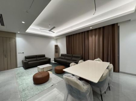 Living Room - Ultra-Luxury Furnished 3BR Apartment at 606 The Address – LKR 950,000/Month| EXCLUSIVE LISTING