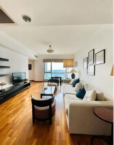 Living Room - Monarch Residency,  Sea View, Luxury 2 Bed Rooms Apartment For Sale 