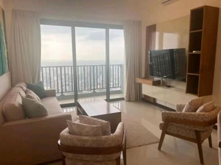 Living Room - 45th floor 3BHK Trizen apartment for rent 