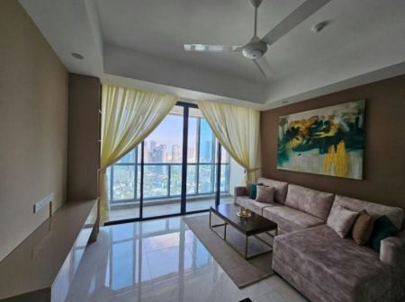 Living Room - Capitol TwinPeaks - 02 Bedroom Furnished Apartment for Rent in Colombo 02 (A5009)