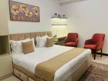 Bedroom - 1 Bedroom Fully Furnished Apartment for Rent - Colombo 2, Trizen Residencies | USD 1,200 (EM1084)