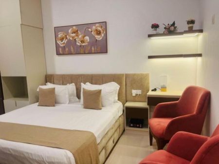 Bedroom - 1 Bedroom Fully Furnished Apartment for Rent - Colombo 2, Trizen Residencies | USD 1,200 (EM1084)