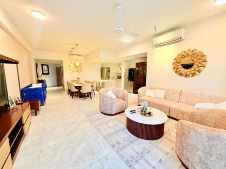 Living Room - CAPITAL HEIGHTS – RAJAGIRIYA ✨ Luxury 3-Bedroom Fully Furnished Apartment for Sale