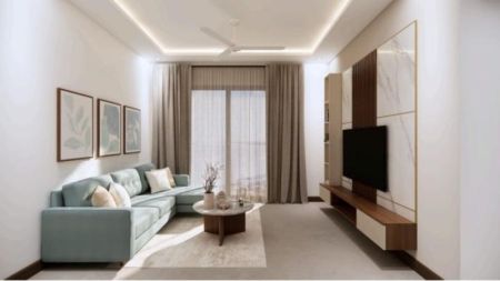 Living Room - Fully Furnished Apartment for Rent in   Marina Square Uptown Colombo Harbour Village