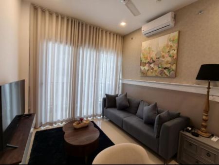 Living Room - Modern 2-Bedroom Apartment for Rent – Colombo 2