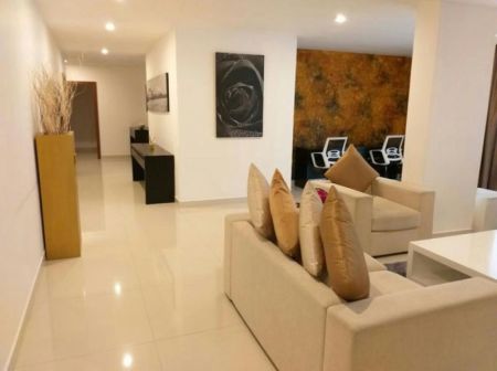 Living Room - Platinum One - 03 Bedroom Furnished Apartment for Rent in Colombo 03 (A6564)