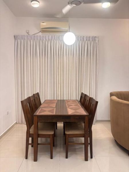 Dining room - 3 Bed Apartment For Rent in Colombo 07 (Baudhaloka Mawatha)