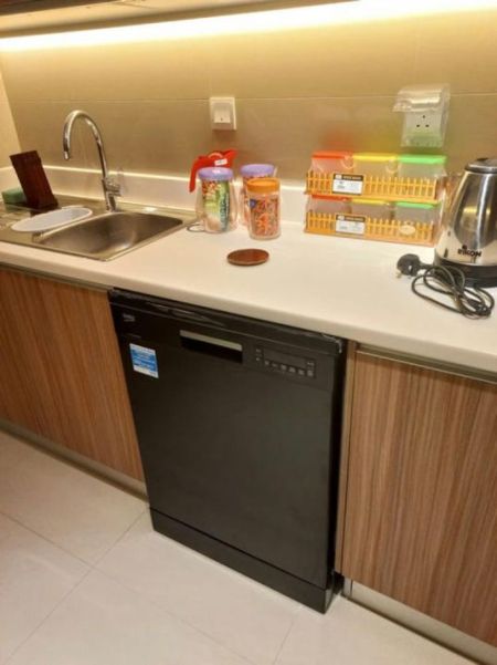 Kitchen - Havelock City  - 03 Bedroom Furnished Apartment for Rent in Colombo 05 (A5250)-RENTED