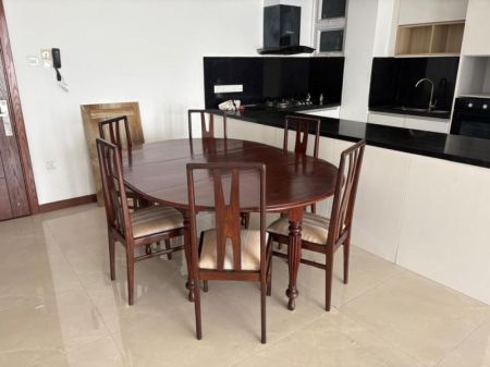 Dining room - Semi-furnished Apartment For Rent – Colombo 3