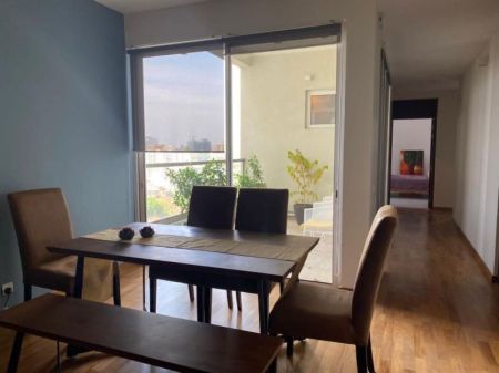 Dining room - Three Bedroom Furnished Large Apartment for Rent in Colombo 8 