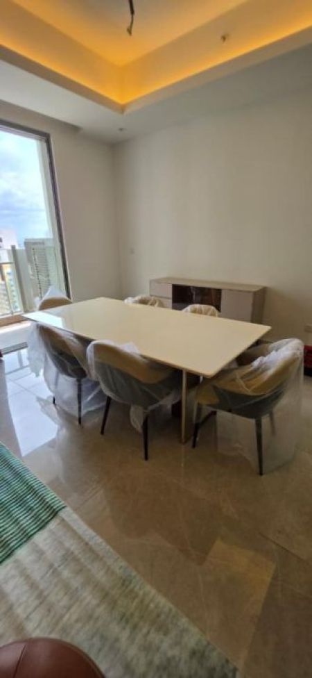 Dining room - Brand new 3 bedrooms furnished 606 The Address available for rent - Colombo 3 
