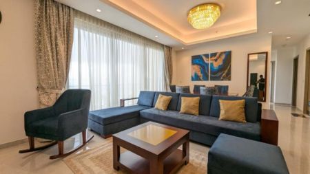 Living Room - LUXURY apartment for sale at 606 The Address, Colombo 3 .
