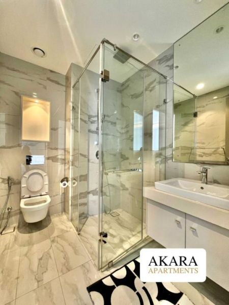 Bathroom - 606 the Address Semi-Furnished Apartment for Rent - A55594