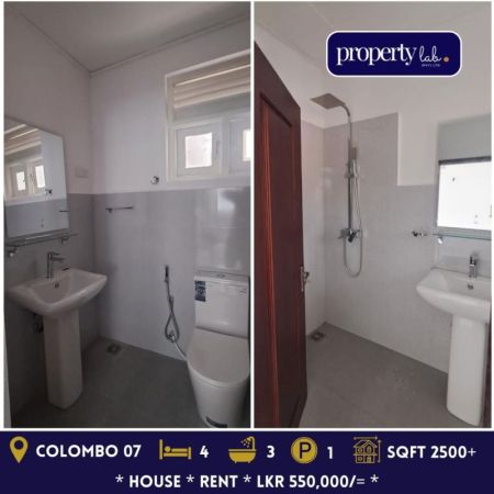 Bathroom - Four-Bedroomed house for rent in Colombo 07