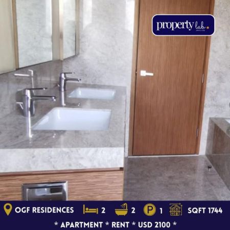 Bathroom - 2 BR  | Apartment For Rent | THE RESIDENCES @ ONE GALLE FACE | SHANGRI - LA | 
