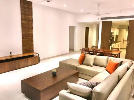 Living Room - Clearpoint - 03 Bedroom Furnished Apartment for Sale in Rajagiriya (A4805)