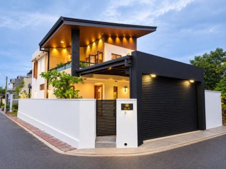 Exterior - Modern Designed Luxury Two Story House For Sale In Malabe 