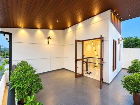 Exterior - Modern Designed Luxury Two Story House For Sale In Malabe 