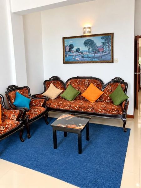 Living Room - Fully-furnished Penthouse Apartment for Sale - Edmonton Residencies, Colombo 6