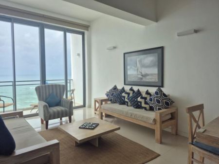 Living Room - 3-Bedroom Oceanfront Apartment for Sale at ICC Oceanfront, Galle