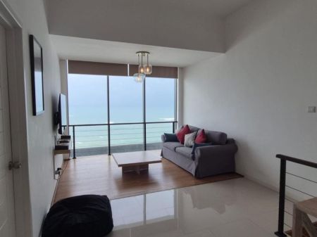 Living Room - 3-Bedroom Oceanfront Apartment for Sale at ICC Oceanfront, Galle